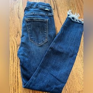 Mother Looker Ankle Fray jeans